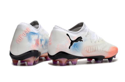 Puma Future 8 Ultimate FG Low-Tops Football Boots - White/Pink/Blue
