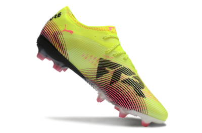 Puma Future 8 Ultimate FG Low-Tops Football Boots - Yellow/Black/Pink