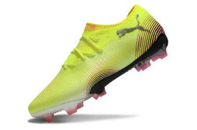 Puma Future 8 Ultimate FG Low-Tops Football Boots - Yellow/Black/Pink