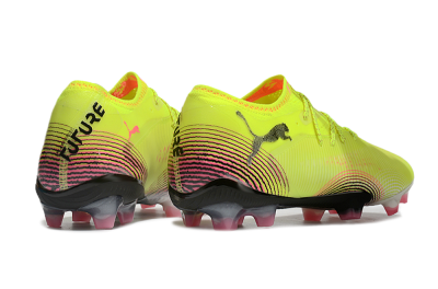Puma Future 8 Ultimate FG Low-Tops Football Boots - Yellow/Black/Pink