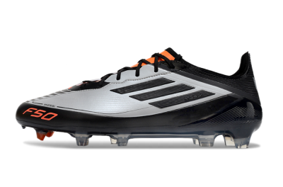 Adidas F50 Elite Messi FG Low-Tops Football Boots - Silver/Black/Orange