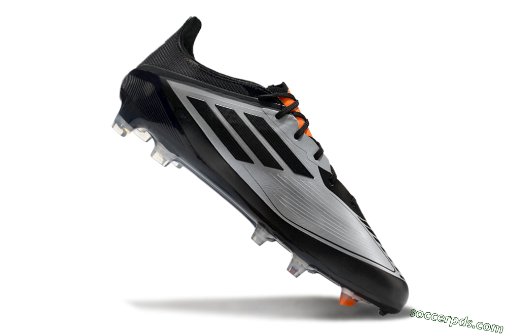 Adidas F50 Elite Messi FG Low-Tops Football Boots - Silver/Black/Orange 4
