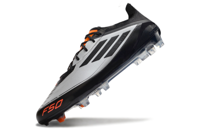 Adidas F50 Elite Messi FG Low-Tops Football Boots - Silver/Black/Orange