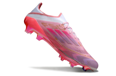 Adidas F50+ Lightstrike 304+ Elite FG Low-Tops Football Boots - Pink/Gold/White