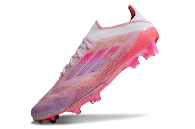 Adidas F50+ Lightstrike 304+ Elite FG Low-Tops Football Boots - Pink/Gold/White