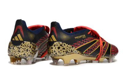 Adidas Predator Elite Foldover Tongue FG Low-Tops Football Boots - Red/Black/Gold
