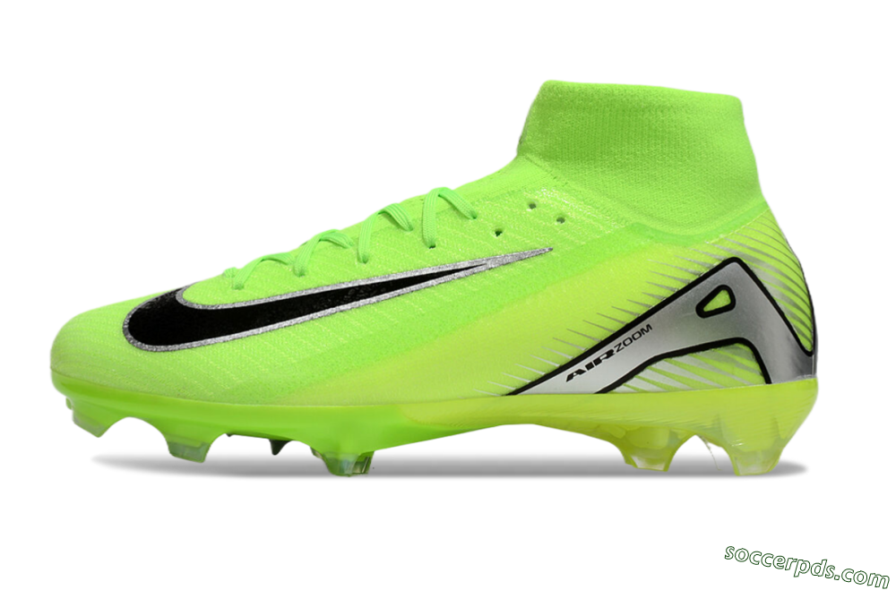 Nike Air Zoom Mercurial Superfly 10 Academy FG High-Tops Football Boots - Yellow/Black/Silver 2
