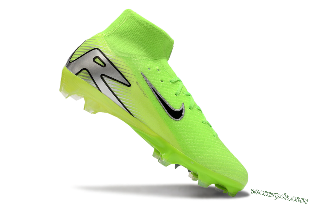 Nike Air Zoom Mercurial Superfly 10 Academy FG High-Tops Football Boots - Yellow/Black/Silver 4