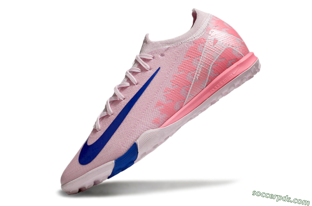 Nike Air Zoom Mercurial Vapor 16 Elite TF Low-Tops Football Shoes - Pink/Blue/White 5