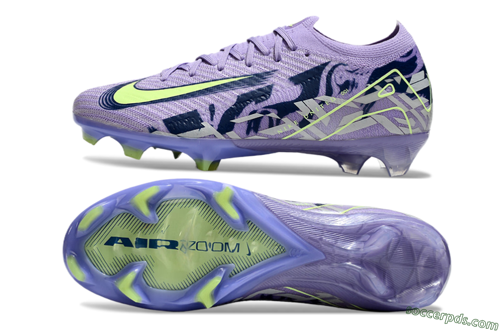 Nike Air Zoom Mercurial Vapor 16 Elite FG Low-Tops Football Boots - Purple/Yellow/White 0