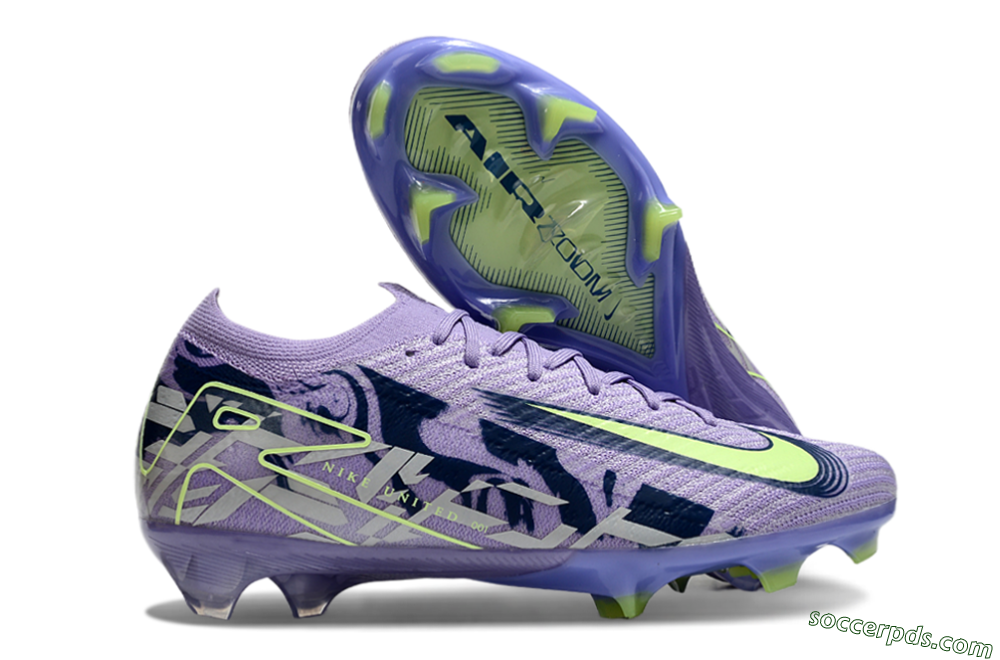 Nike Air Zoom Mercurial Vapor 16 Elite FG Low-Tops Football Boots - Purple/Yellow/White 1
