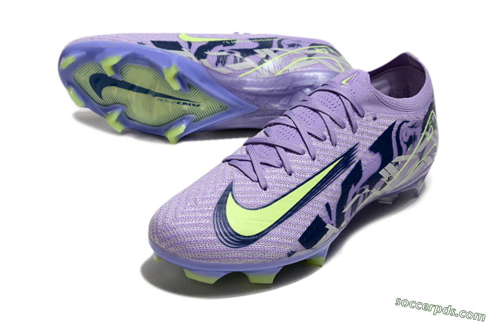 Nike Air Zoom Mercurial Vapor 16 Elite FG Low-Tops Football Boots - Purple/Yellow/White 3