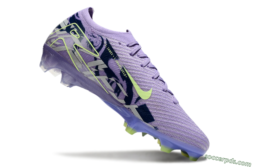 Nike Air Zoom Mercurial Vapor 16 Elite FG Low-Tops Football Boots - Purple/Yellow/White 4