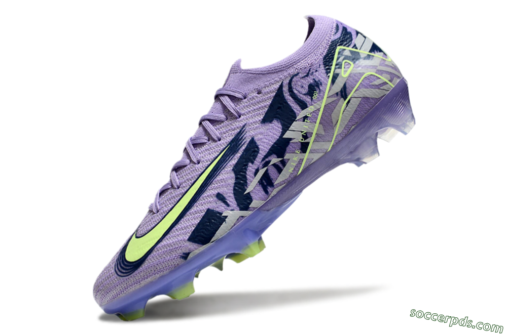 Nike Air Zoom Mercurial Vapor 16 Elite FG Low-Tops Football Boots - Purple/Yellow/White 5
