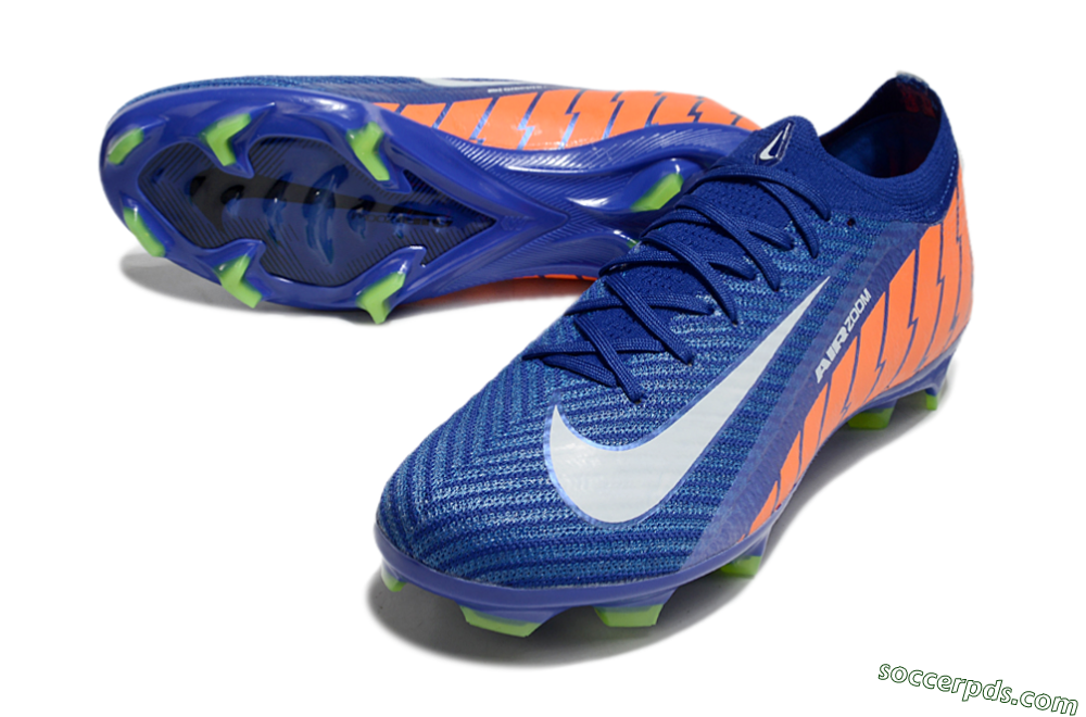 Nike Air Zoom Mercurial Vapor 16 Elite FG Low-Tops Football Boots - Blue/White/Orange 3