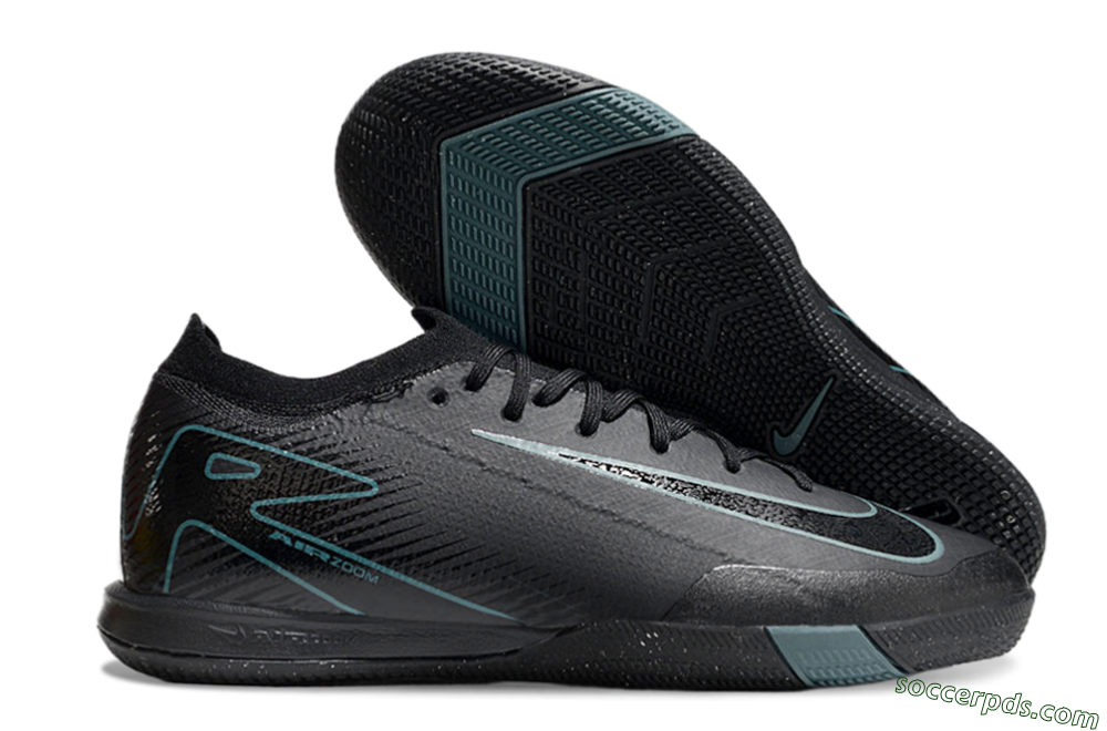 Nike Air Zoom Mercurial Vapor 16 Elite IC Low-Tops Football Shoes - Black/Blue/White 1