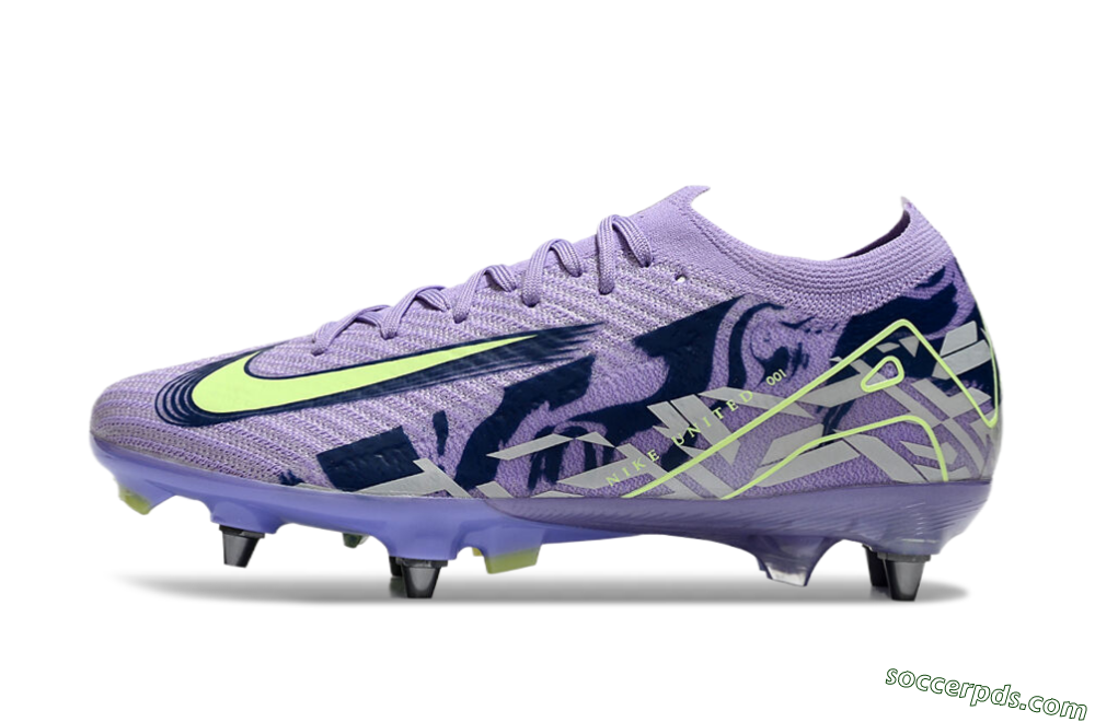 Nike Air Zoom Mercurial Vapor 16 Elite SG Low-Tops Football Boots - Purple/Yellow/White 2