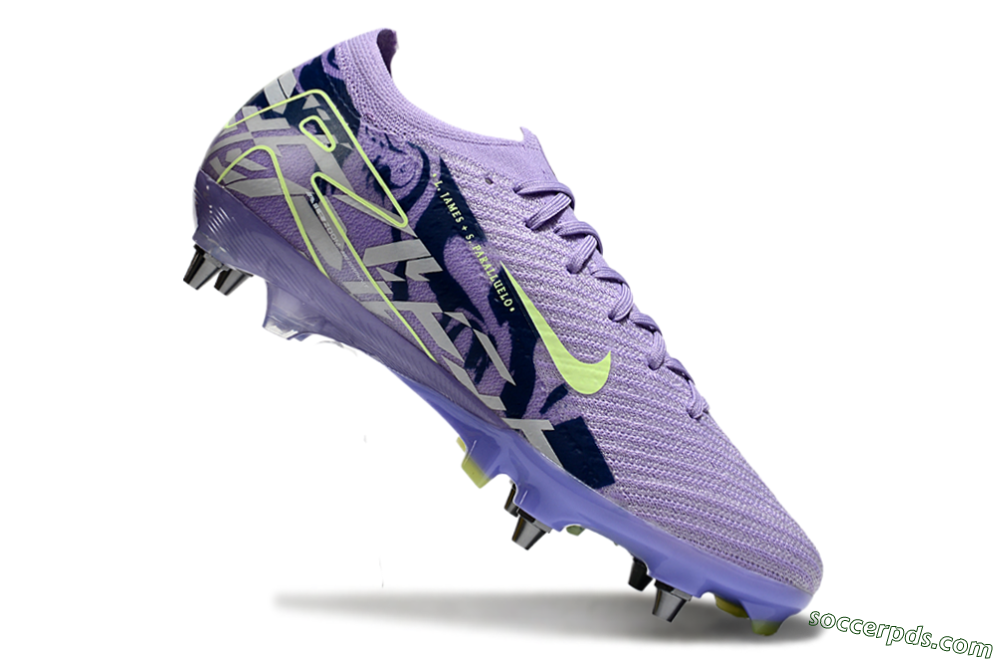 Nike Air Zoom Mercurial Vapor 16 Elite SG Low-Tops Football Boots - Purple/Yellow/White 4