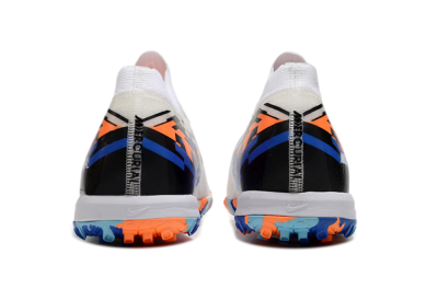 Nike Air Zoom Mercurial Vapor 16 Elite TF Low-Tops Football Shoes - White/Blue/Orange