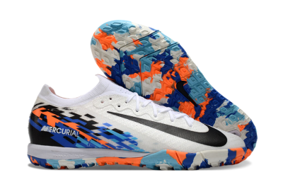 Nike Air Zoom Mercurial Vapor 16 Elite TF Low-Tops Football Shoes - White/Blue/Orange
