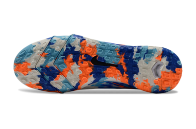 Nike Air Zoom Mercurial Vapor 16 Elite TF Low-Tops Football Shoes - White/Blue/Orange