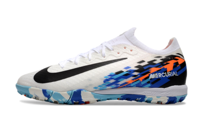 Nike Air Zoom Mercurial Vapor 16 Elite TF Low-Tops Football Shoes - White/Blue/Orange