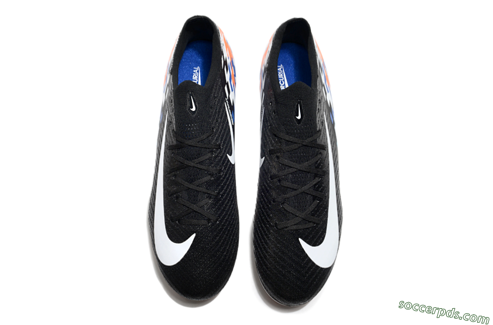 Nike Air Zoom Mercurial Vapor 16 Elite FG Low-Tops Football Boots - Black/Blue/Orange 4