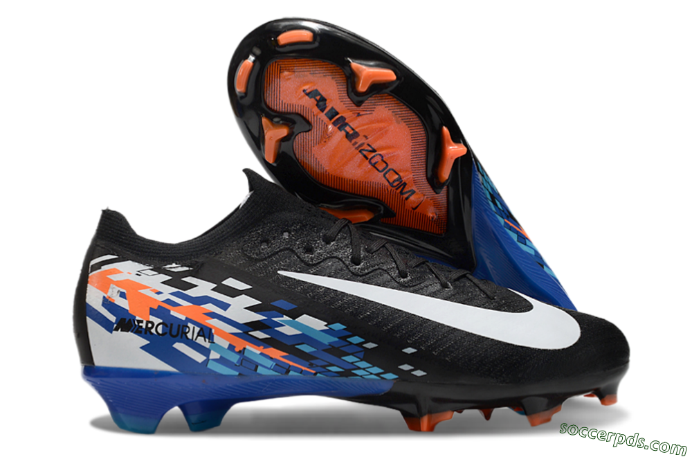 Nike Air Zoom Mercurial Vapor 16 Elite FG Low-Tops Football Boots - Black/Blue/Orange 1