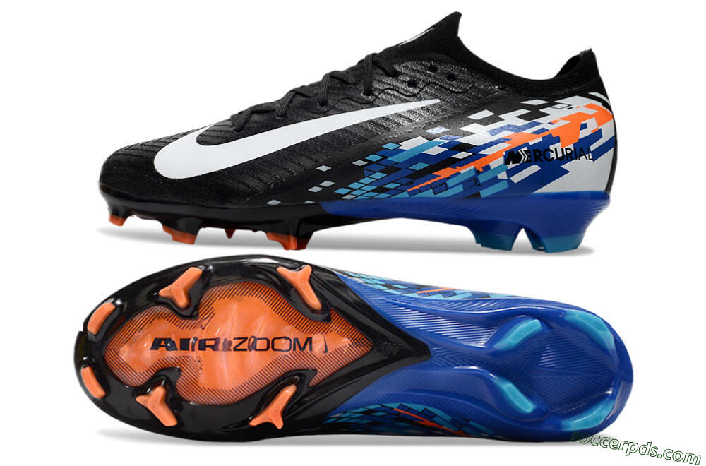 Nike Air Zoom Mercurial Vapor 16 Elite FG Low-Tops Football Boots - Black/Blue/Orange 0