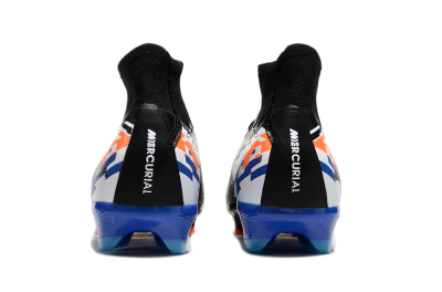 Nike Air Zoom Mercurial Superfly 10 Elite FG High-Tops Football Boots - Black/Blue/Orange