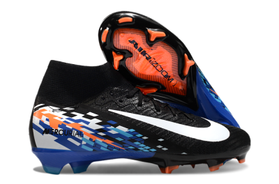 Nike Air Zoom Mercurial Superfly 10 Elite FG High-Tops Football Boots - Black/Blue/Orange