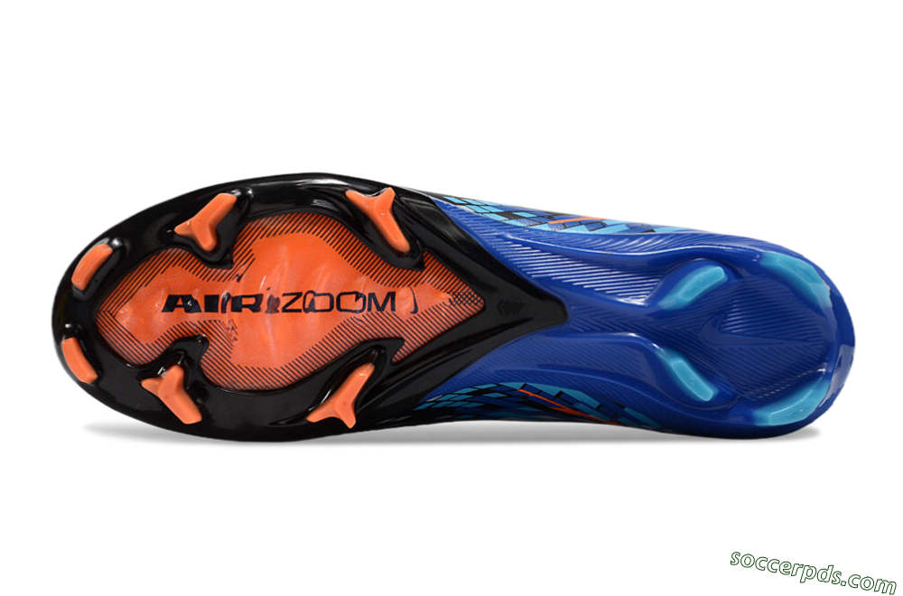 Nike Air Zoom Mercurial Superfly 10 Elite FG High-Tops Football Boots - Black/Blue/Orange 6