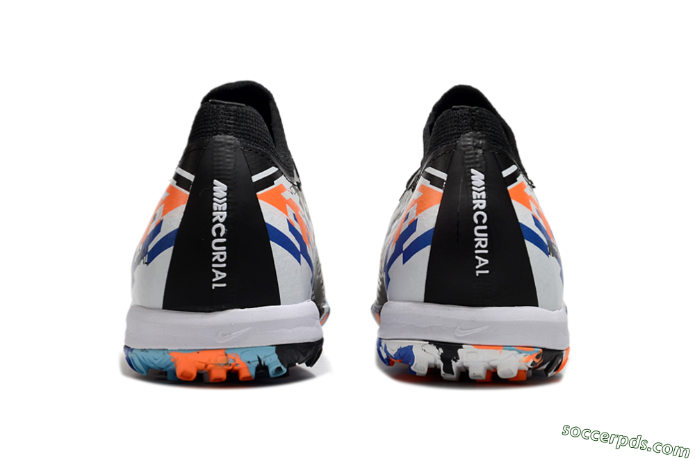 Nike Air Zoom Mercurial Vapor 16 Elite TF Low-Tops Football Shoes - Black/Blue/Orange 5