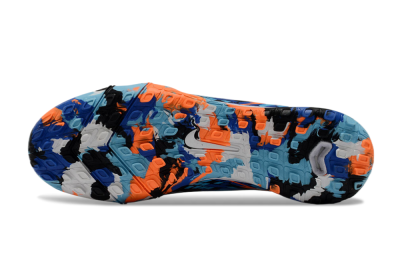 Nike Air Zoom Mercurial Vapor 16 Elite TF Low-Tops Football Shoes - Black/Blue/Orange