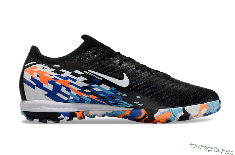 Nike Air Zoom Mercurial Vapor 16 Elite TF Low-Tops Football Shoes - Black/Blue/Orange 7