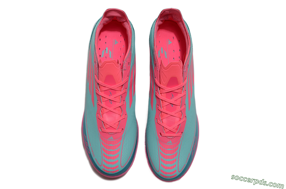 Adidas F50 Elite TF Low-Tops Football Shoes - Jade/Pink/White 4