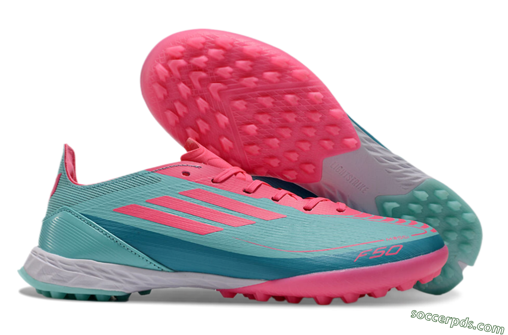 Adidas F50 Elite TF Low-Tops Football Shoes - Jade/Pink/White 1