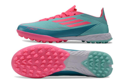 Adidas F50 Elite TF Low-Tops Football Shoes - Jade/Pink/White