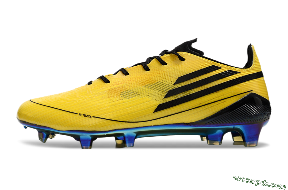 Adidas F50 Elite FG Low-Tops Football Boots - Yellow/Black/Gold 2