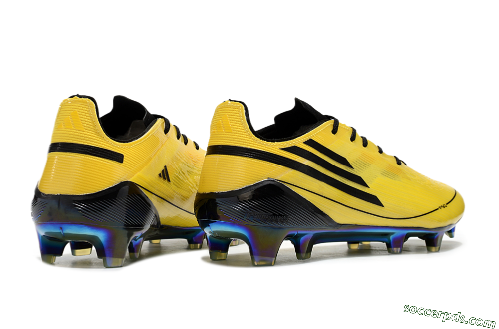 Adidas F50 Elite FG Low-Tops Football Boots - Yellow/Black/Gold 6