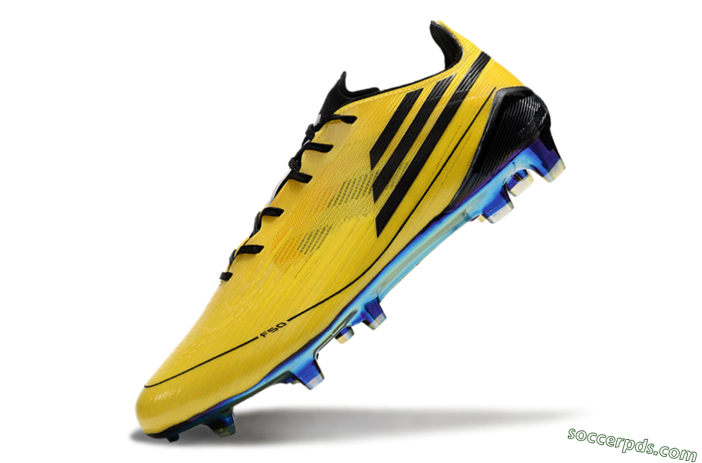 Adidas F50 Elite FG Low-Tops Football Boots - Yellow/Black/Gold 5