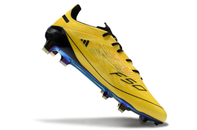 Adidas F50 Elite FG Low-Tops Football Boots - Yellow/Black/Gold