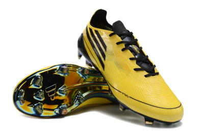 Adidas F50 Elite FG Low-Tops Football Boots - Yellow/Black/Gold