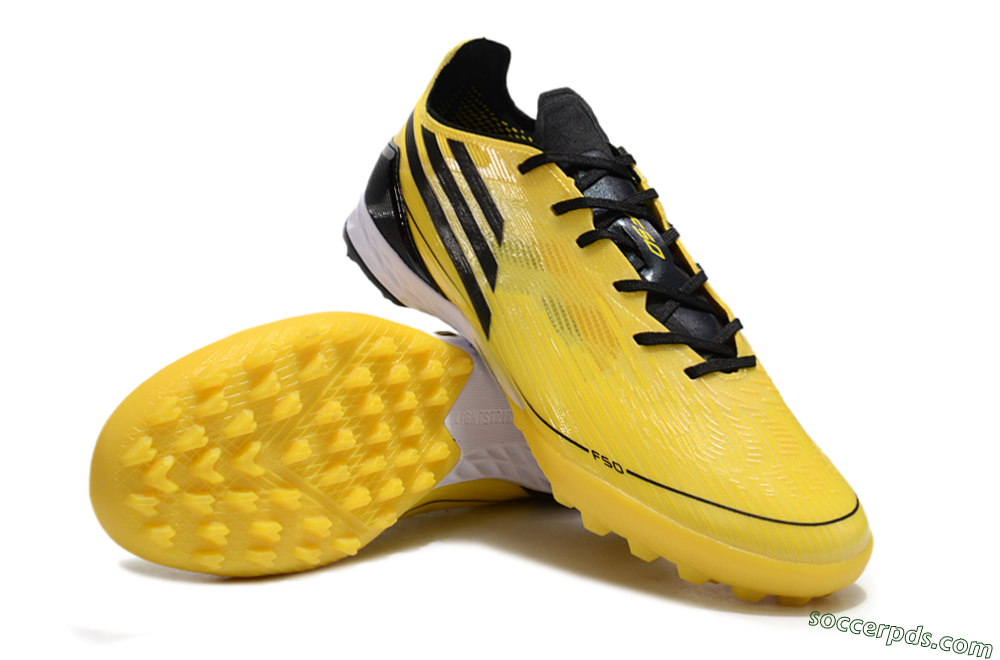 Adidas F50 Pro TF Low-Tops Football Shoes - Yellow/Black/White 3