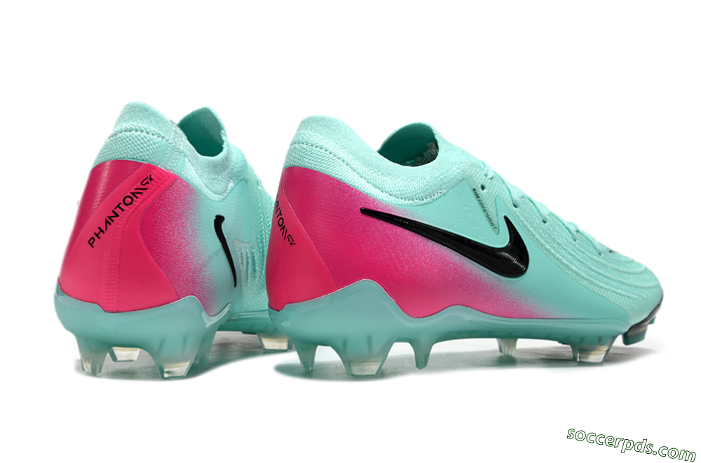 Nike Phantom Luna Elite FG Low-Tops Football Boots - Jade/Black/Pink 6