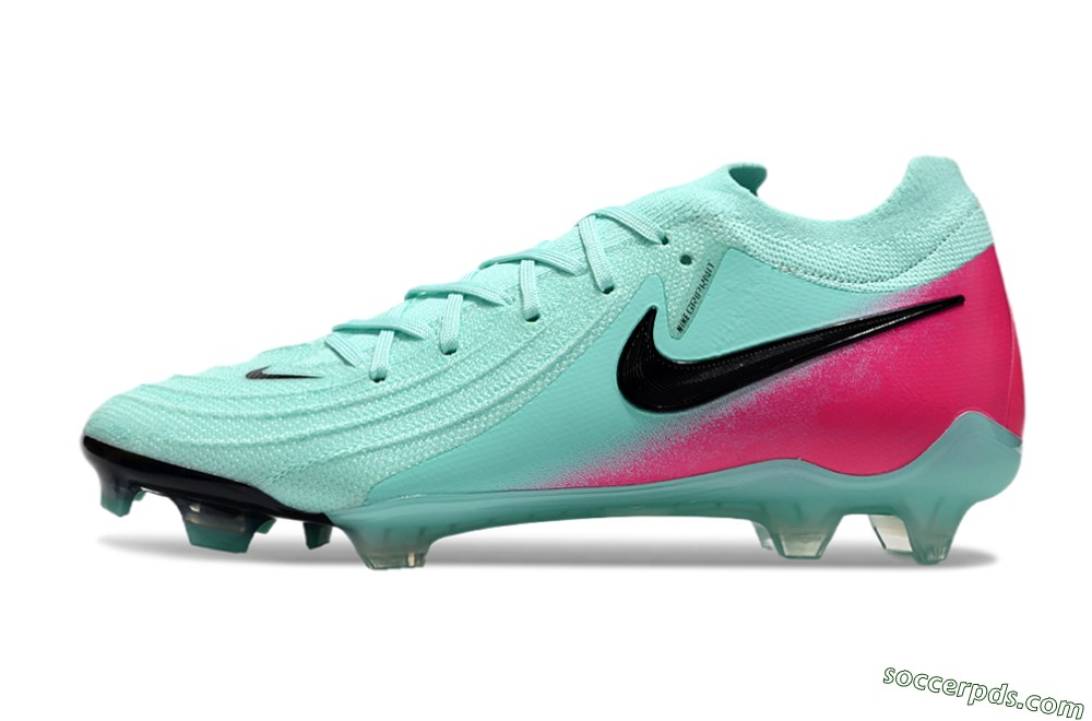 Nike Phantom Luna Elite FG Low-Tops Football Boots - Jade/Black/Pink 2