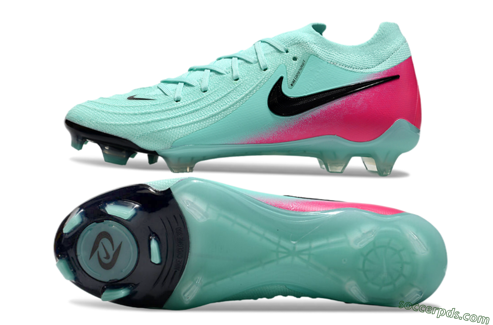 Nike Phantom Luna Elite FG Low-Tops Football Boots - Jade/Black/Pink 0