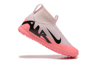 Nike Air Zoom Mercurial Superfly 9 Elite TF High-Tops Football Shoes - Pink/Black