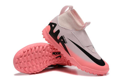 Nike Air Zoom Mercurial Superfly 9 Elite TF High-Tops Football Shoes - Pink/Black