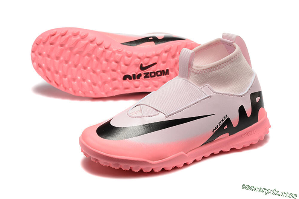 Nike Air Zoom Mercurial Superfly 9 Elite TF High-Tops Football Shoes - Pink/Black 3